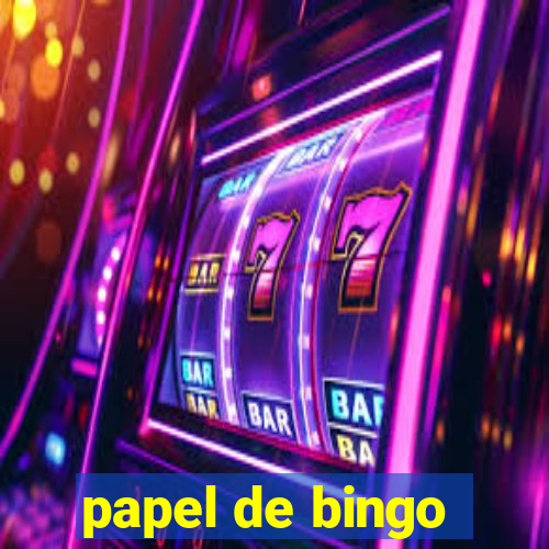 papel de bingo